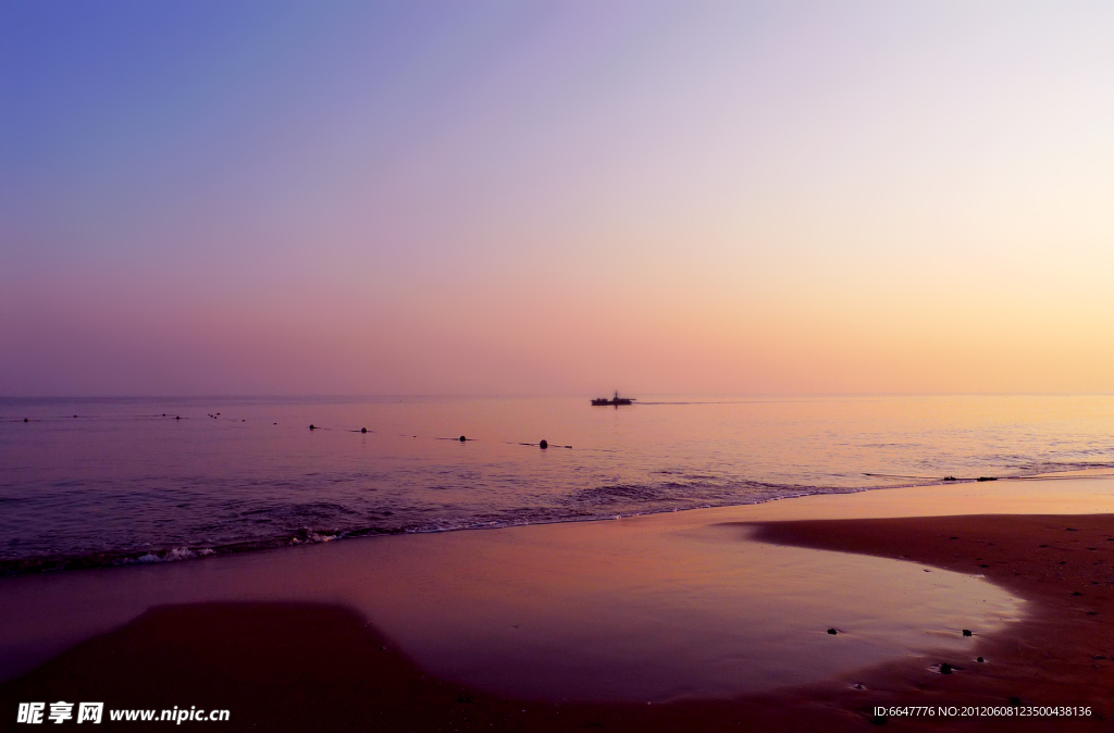 大海夕阳