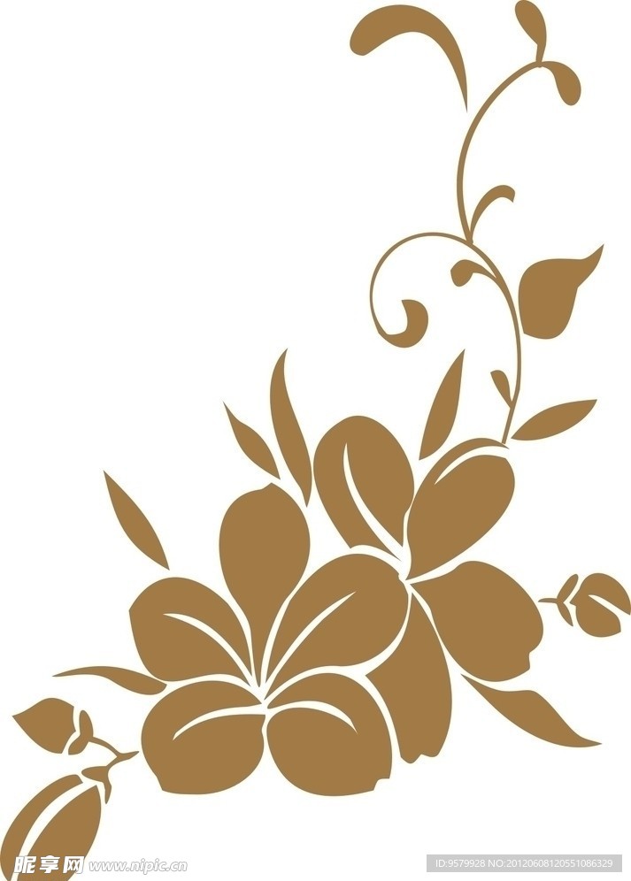 五叶花纹