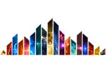 五光十色梦幻线条