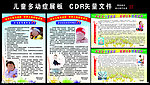 儿童多动症展板