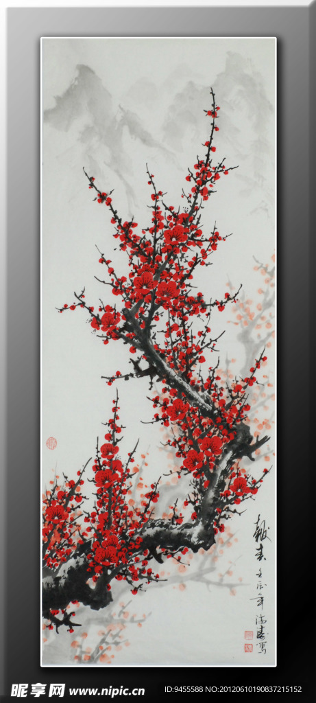 国画梅花