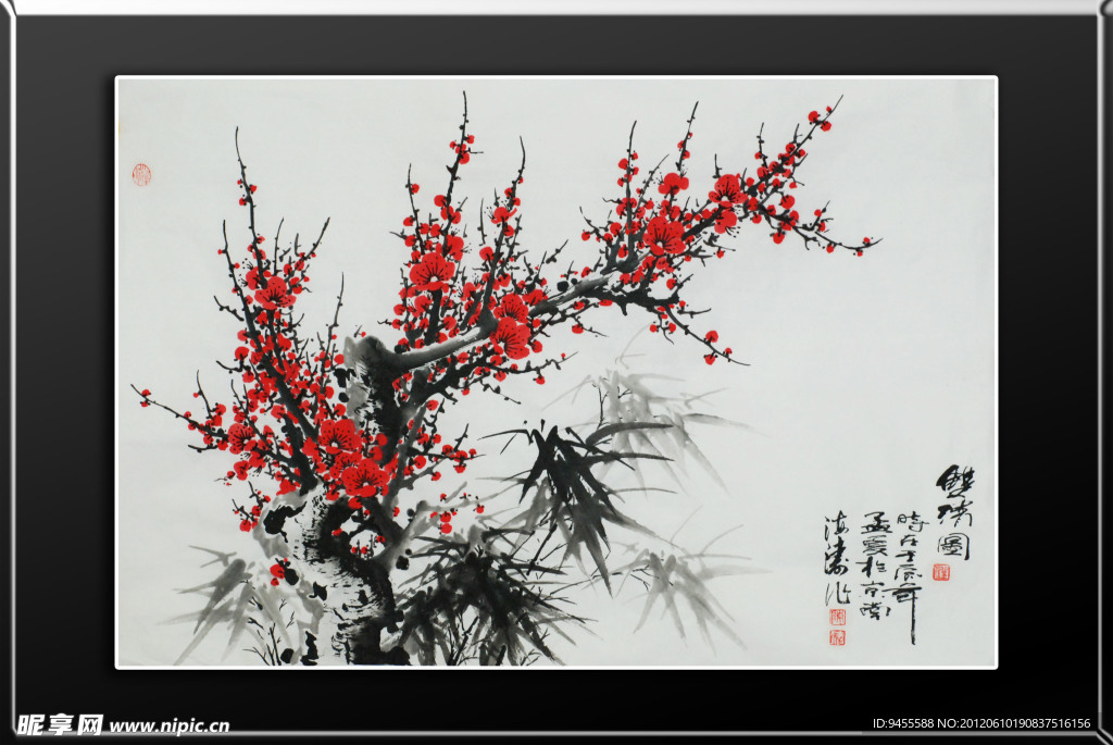 国画梅花