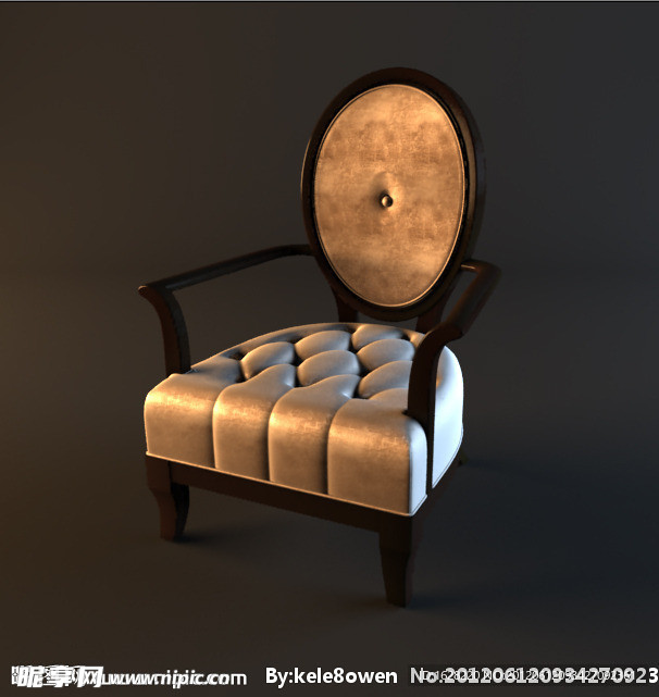 现代休闲椅3D MAX模型