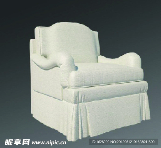 单人沙发座椅3D MAX模型