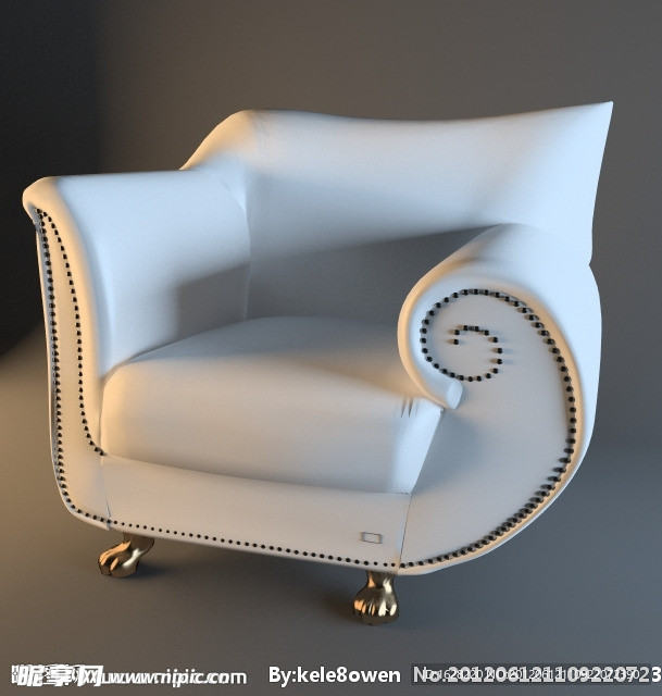 单人沙发座椅3D MAX模型