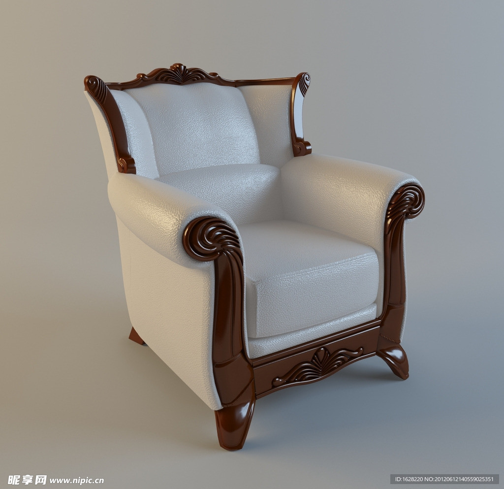 单人沙发座椅3D MAX模型