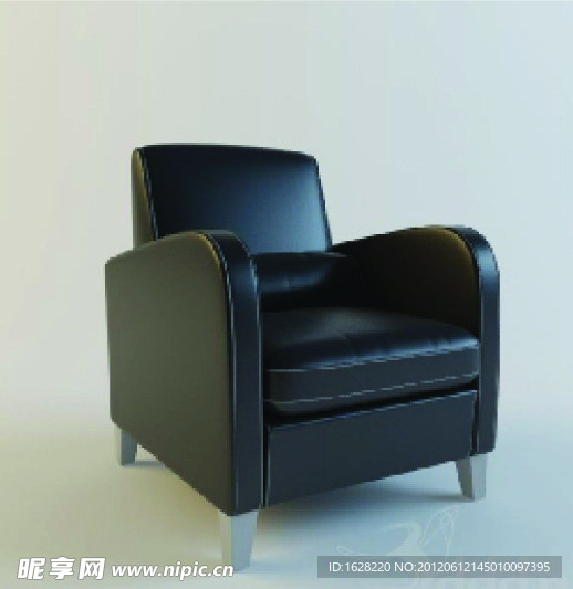 单人沙发座椅3D MAX模型