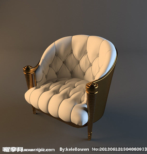 单人沙发座椅3D MAX模型