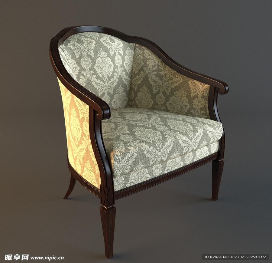 单人沙发座椅3D MAX模型