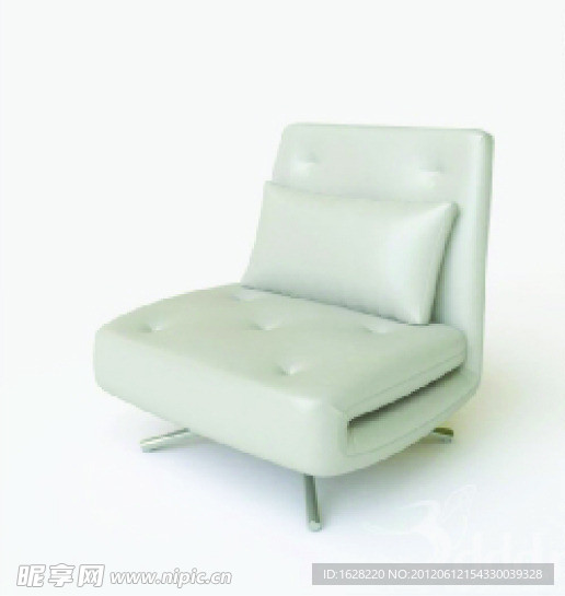 单人沙发座椅3D MAX模型