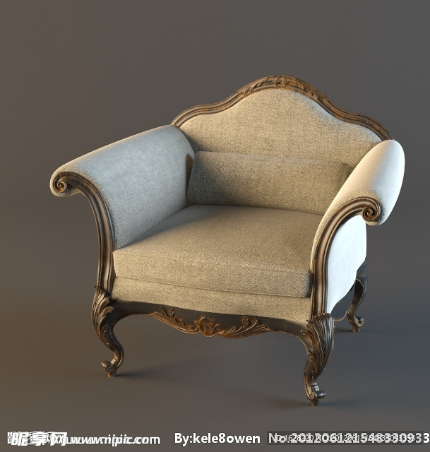 单人沙发座椅3D MAX模型