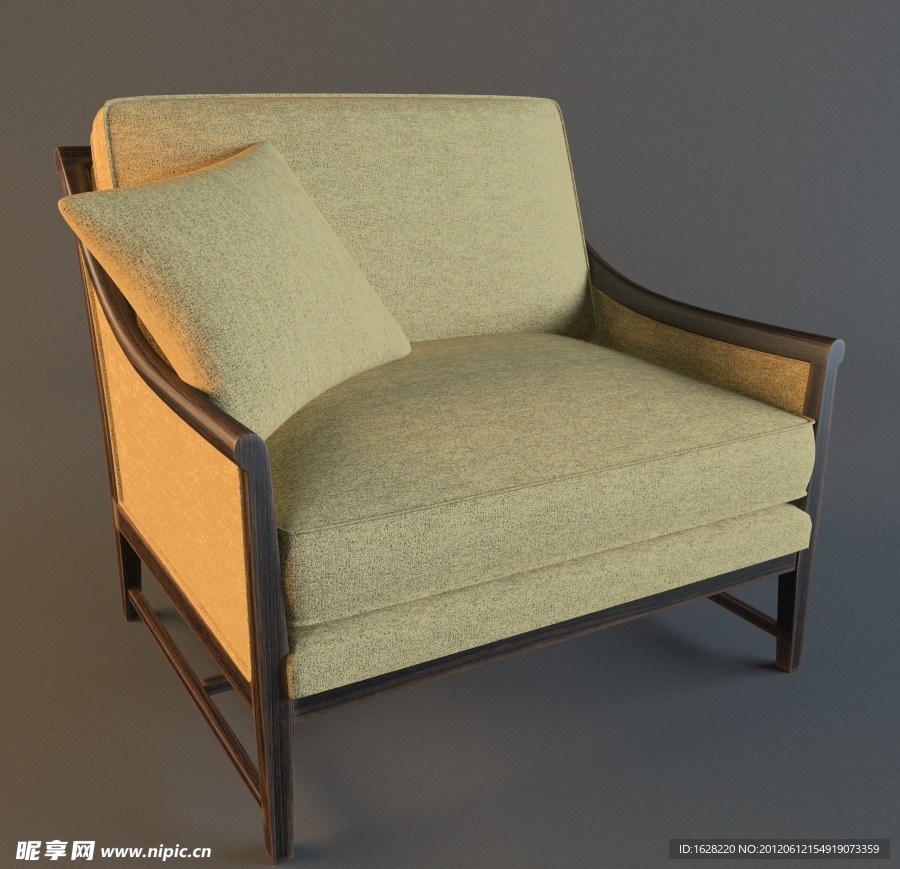 单人沙发座椅3D MAX模型