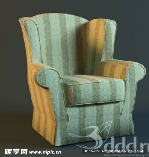 单人沙发座椅3D MAX模型