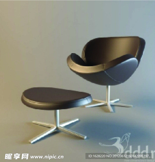 单人沙发座椅3D MAX模型