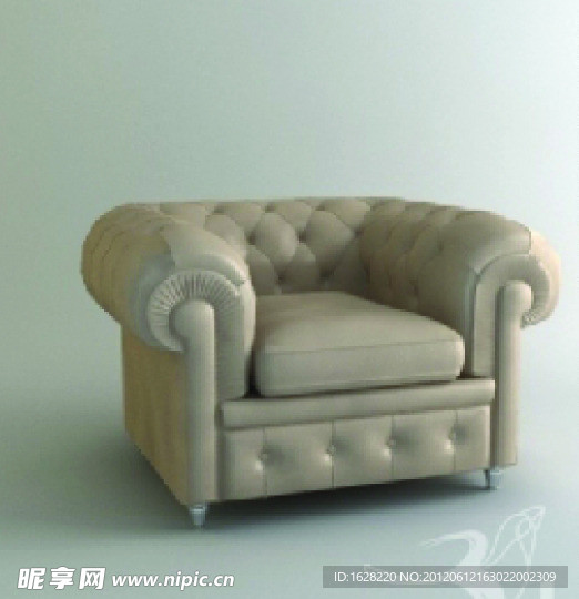 单人沙发座椅3D MAX模型