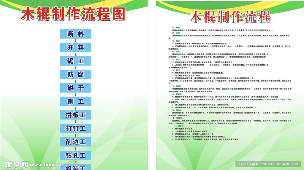 木棍制作流程图