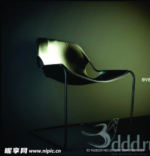 现代休闲椅3D MAX模型