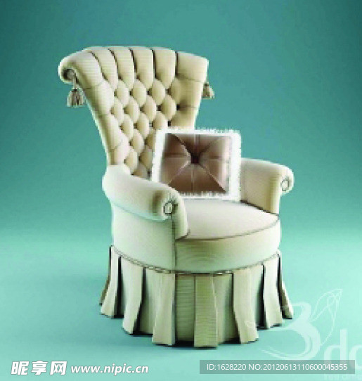 单人沙发座椅3D MAX模型