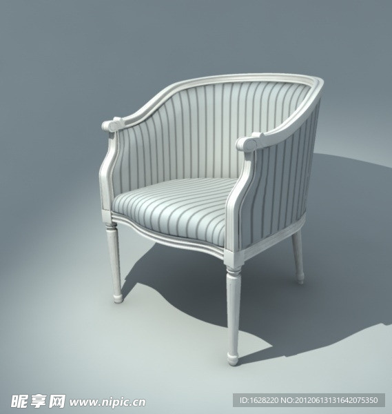 单人沙发座椅3D MAX模型
