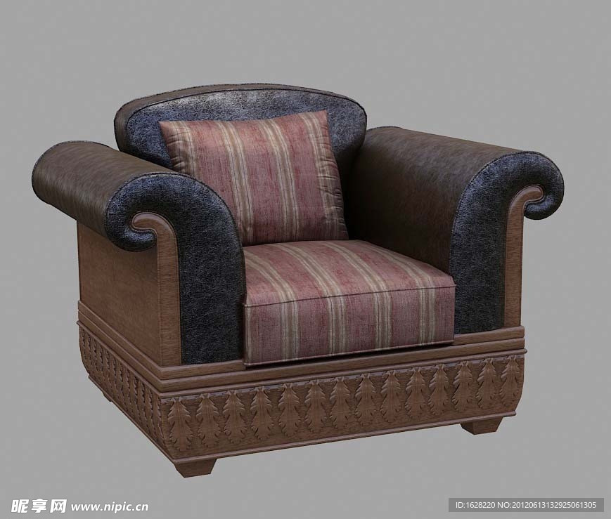 单人沙发座椅3D MAX模型