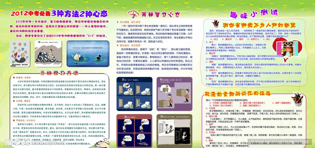 中考必备知识展板