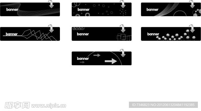 黑色banner