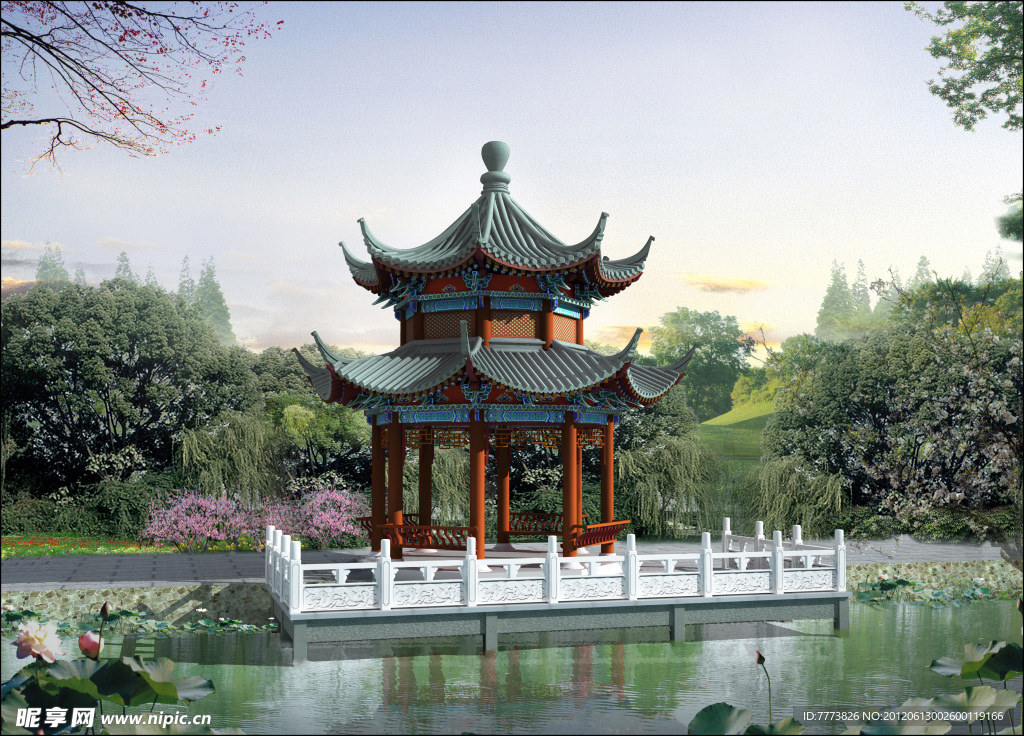重檐八角亭