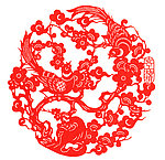 喜上眉梢剪纸