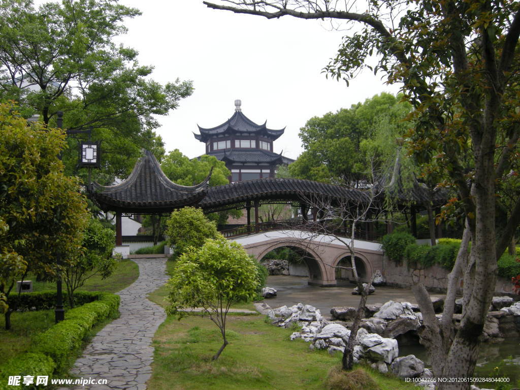 亭子 小桥