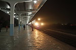夜晚的潮州火车站