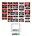 全新AMD系列产品矢量标识