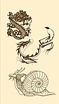 吉祥龙纹样