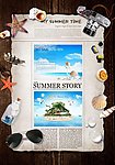 夏日海滩素材