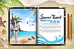 夏日沙滩美女