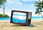 夏日海滩素材