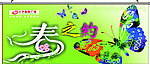 商场春季吊旗