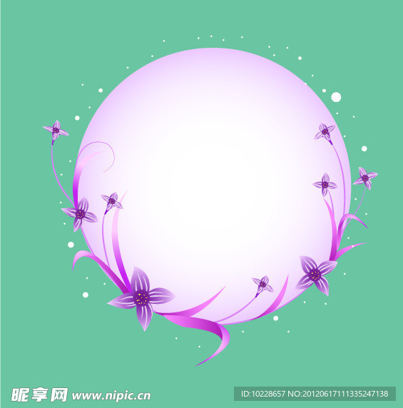 月影花纹
