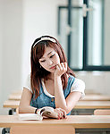 教室中的美女