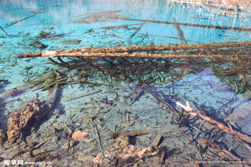 九寨沟的海水
