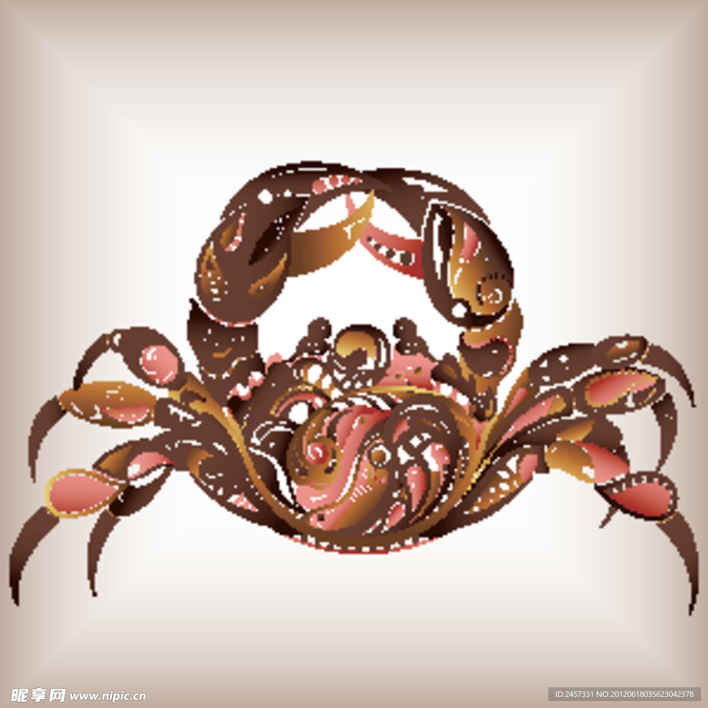 螃蟹花纹
