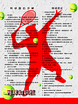 网球知识栏展板