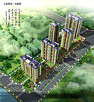 住宅小区鸟瞰图