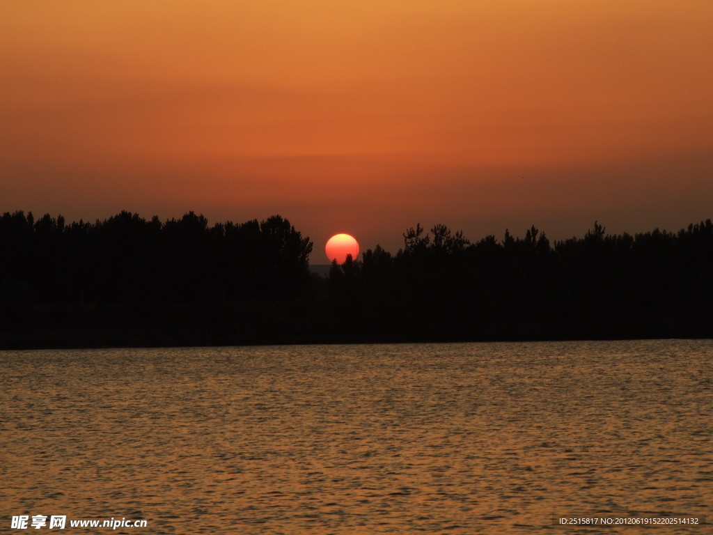 沂河夕阳