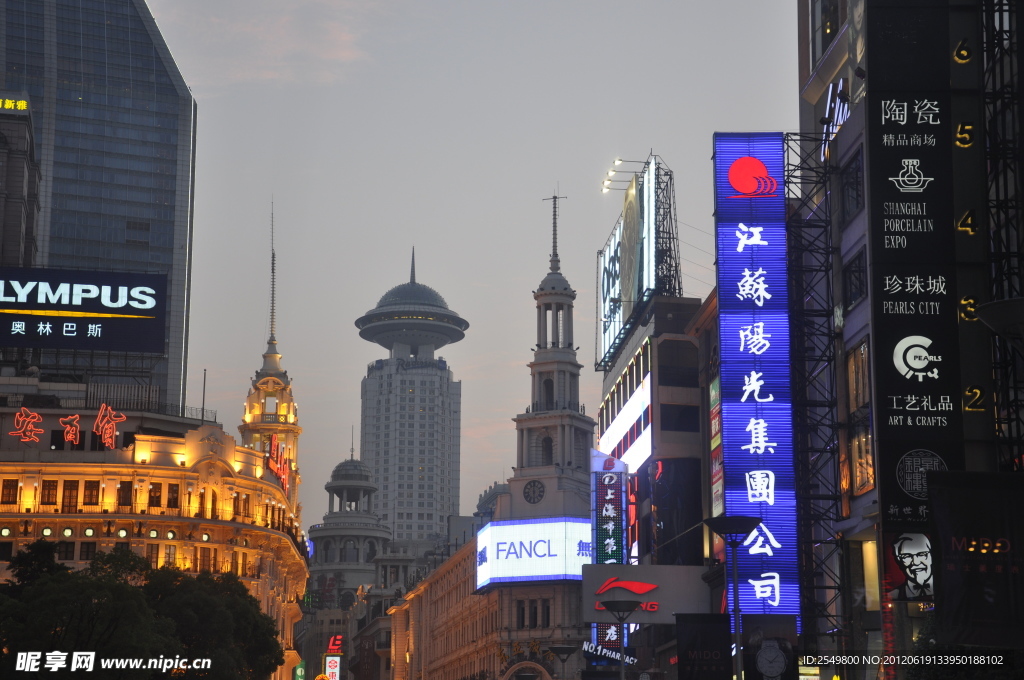 上海南京路夜景