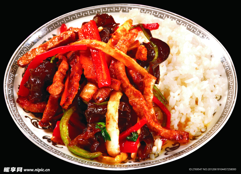 鱼香肉丝盖浇饭