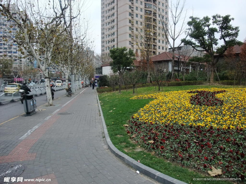 上海街头公园景观参考图片