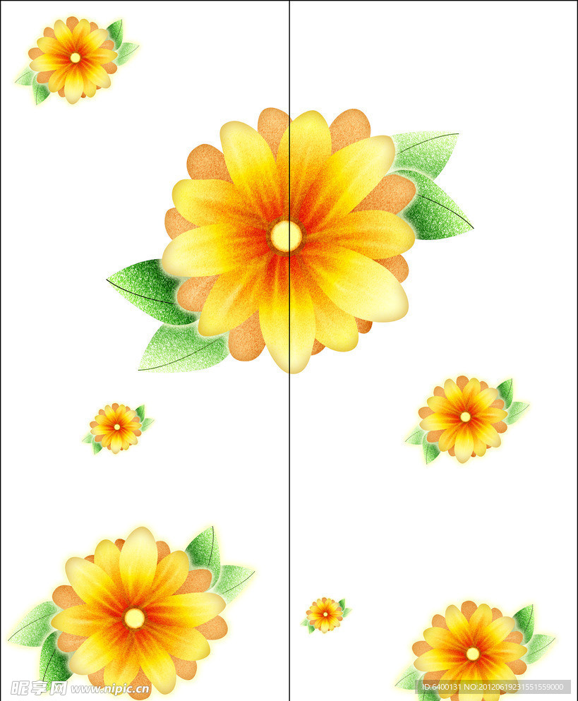 梦幻花纹 移门
