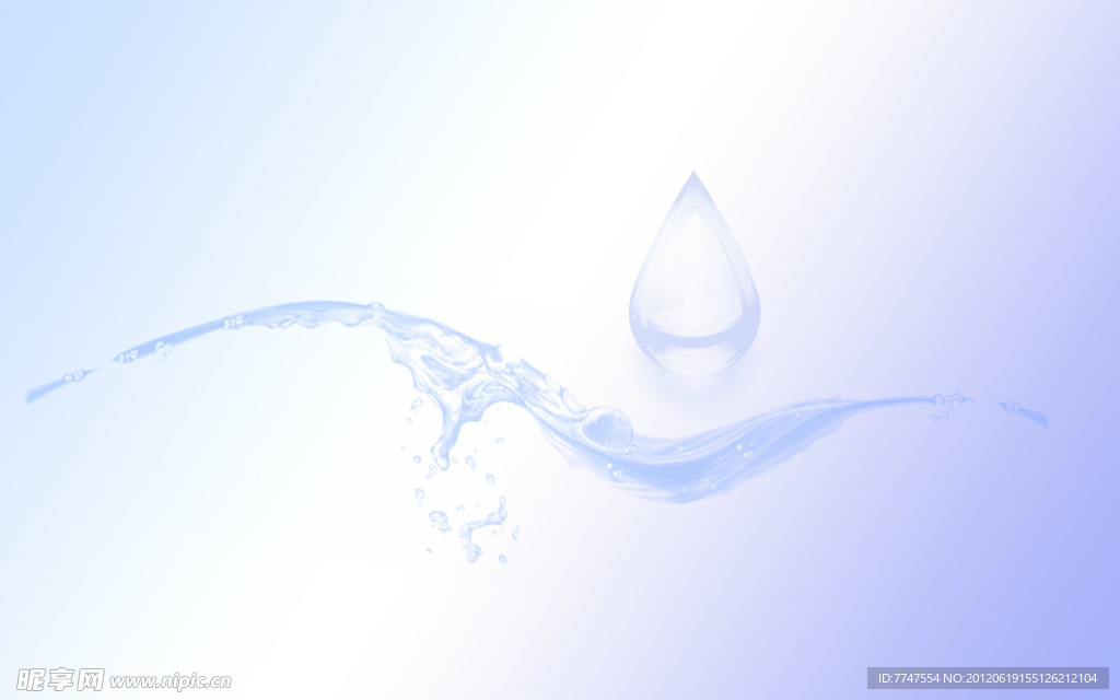 水滴 波浪