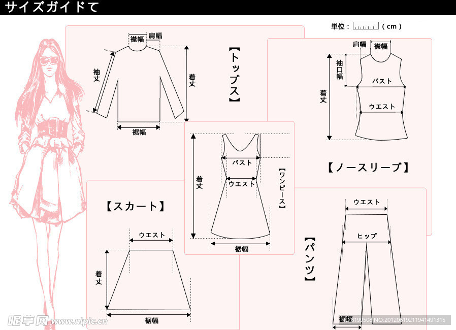 服装测量标准