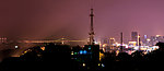 厦门鼓浪屿笔山上的旅店内拍夜景